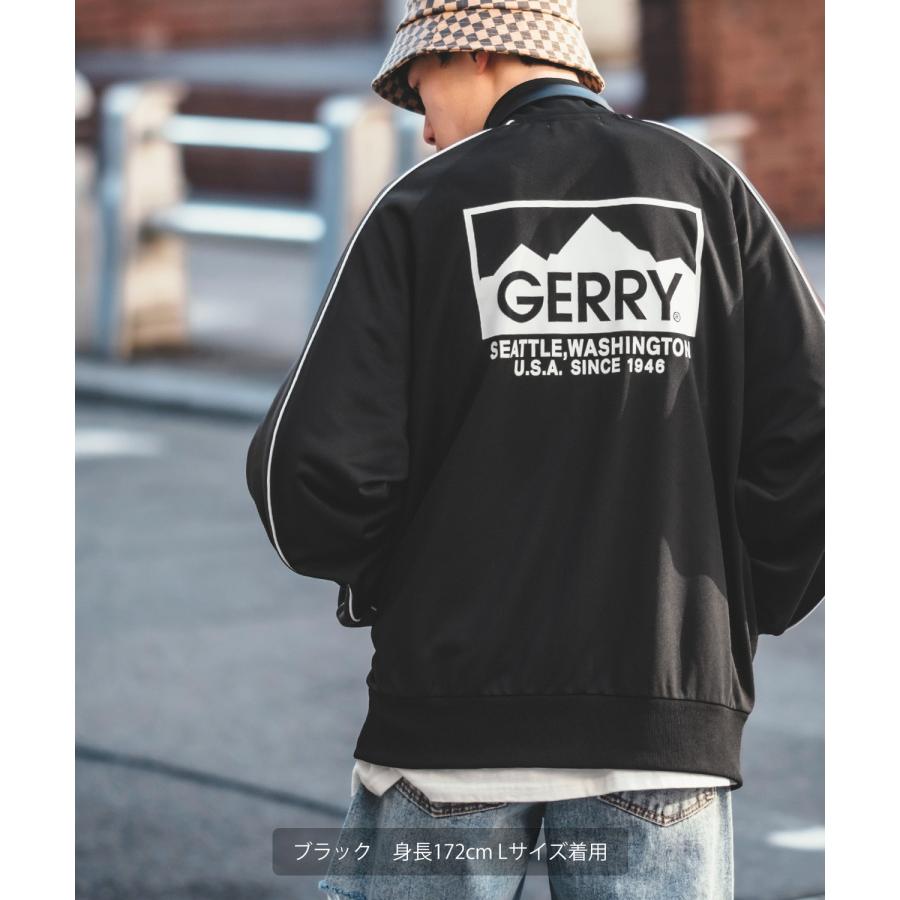 ジャケット メンズ GERRY ジェリー ライントラック トレーニング ジャージ ウィンドブレーカー ブルゾン ジャンパー ワンポイント バックプリント アウトドア | GERRY | 03
