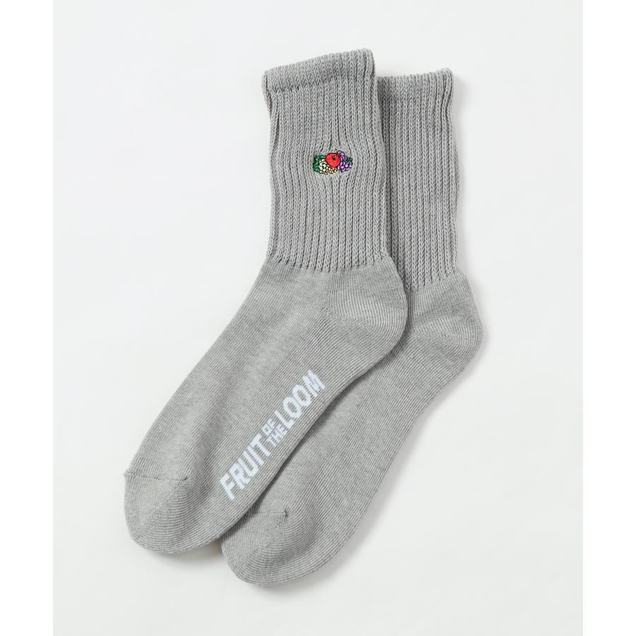 ソックス FRUIT OF THE LOOM/フルーツオブザルーム 3足セット ワンポイント 刺しゅう カラーソックス スニーカーソックス 靴下 くつした | FRUIT OF THE LOOM | 03