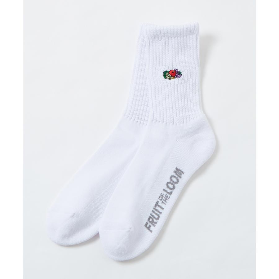 ソックス FRUIT OF THE LOOM/フルーツオブザルーム 3足セット ワンポイント 刺しゅう カラーソックス スニーカーソックス 靴下 くつした | FRUIT OF THE LOOM | 04