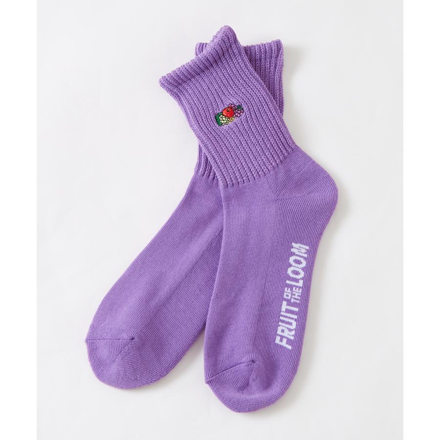 ソックス FRUIT OF THE LOOM/フルーツオブザルーム 3足セット ワンポイント 刺しゅう カラーソックス スニーカーソックス 靴下 くつした | FRUIT OF THE LOOM | 03