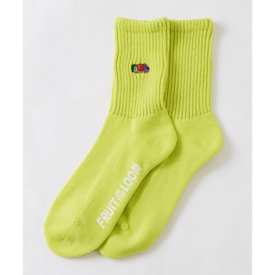 ソックス FRUIT OF THE LOOM/フルーツオブザルーム 3足セット ワンポイント 刺しゅう カラーソックス スニーカーソックス 靴下 くつした | FRUIT OF THE LOOM | 04