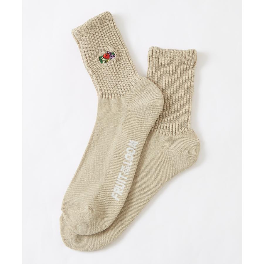 ソックス メンズ FRUIT OF THE LOOM/フルーツオブザルーム 3足セット ワンポイント 刺しゅう カラーソックス スニーカーソックス 靴下 くつした | FRUIT OF THE LOOM | 02