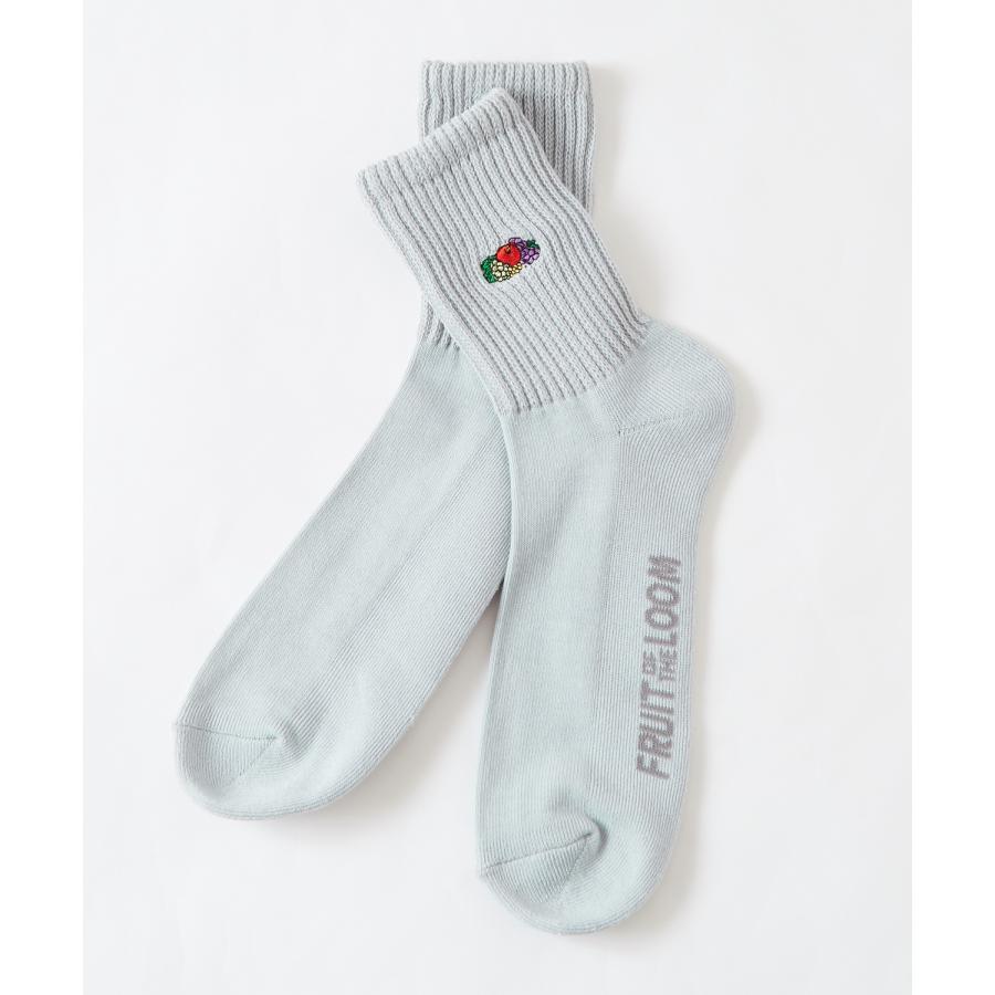 ソックス メンズ FRUIT OF THE LOOM/フルーツオブザルーム 3足セット ワンポイント 刺しゅう カラーソックス スニーカーソックス 靴下 くつした | FRUIT OF THE LOOM | 03