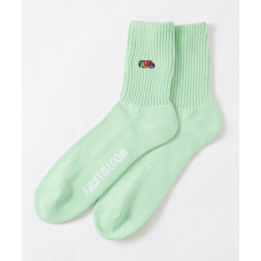 ソックス メンズ FRUIT OF THE LOOM/フルーツオブザルーム 3足セット ワンポイント 刺しゅう カラーソックス スニーカーソックス 靴下 くつした | FRUIT OF THE LOOM | 04