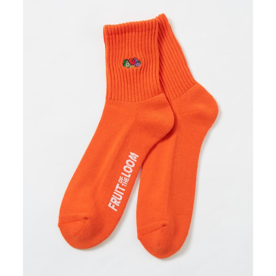 ソックス メンズ FRUIT OF THE LOOM/フルーツオブザルーム 3足セット ワンポイント 刺しゅう カラーソックス スニーカーソックス 靴下 くつした | FRUIT OF THE LOOM | 02