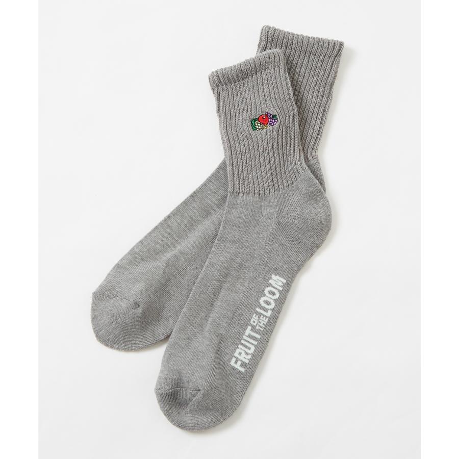 ソックス メンズ FRUIT OF THE LOOM/フルーツオブザルーム 3足セット ワンポイント 刺しゅう カラーソックス スニーカーソックス 靴下 くつした | FRUIT OF THE LOOM | 03