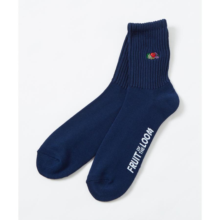 ソックス メンズ FRUIT OF THE LOOM/フルーツオブザルーム 3足セット ワンポイント 刺しゅう カラーソックス スニーカーソックス 靴下 くつした | FRUIT OF THE LOOM | 04