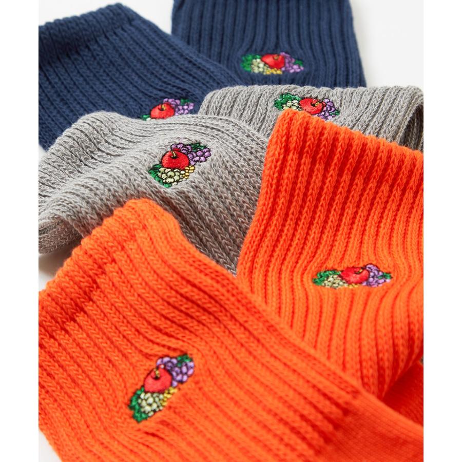 ソックス メンズ FRUIT OF THE LOOM/フルーツオブザルーム 3足セット ワンポイント 刺しゅう カラーソックス スニーカーソックス 靴下 くつした | FRUIT OF THE LOOM | 05