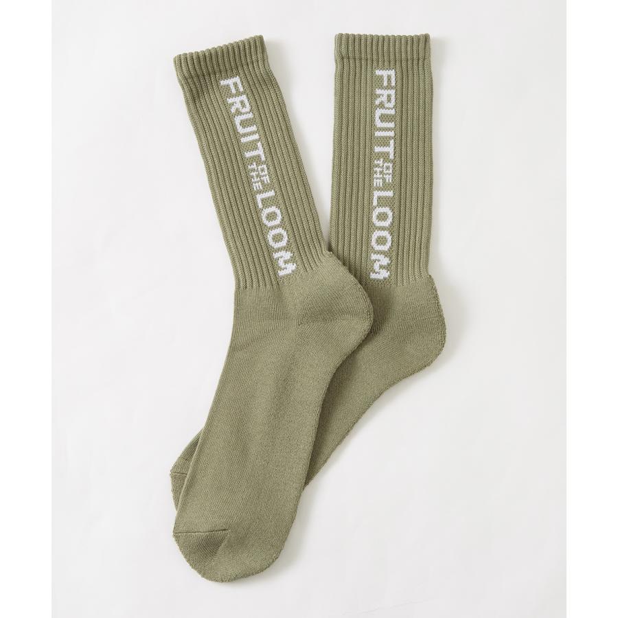 ソックス メンズ FRUIT OF THE LOOM/フルーツオブザルーム 3足セット ロゴ デザイン カラーソックス スニーカーソックス アーミーソックス 靴下 くつした | FRUIT OF THE LOOM | 02