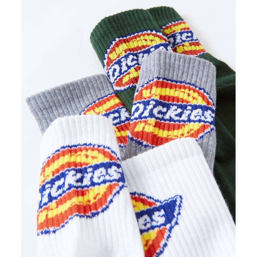 ソックス メンズ Dickies/ディッキーズ 3足セット ブランドロゴ スニーカーソックス ミドル丈 靴下 くつした ブランド カジュアル | Dickies | 05