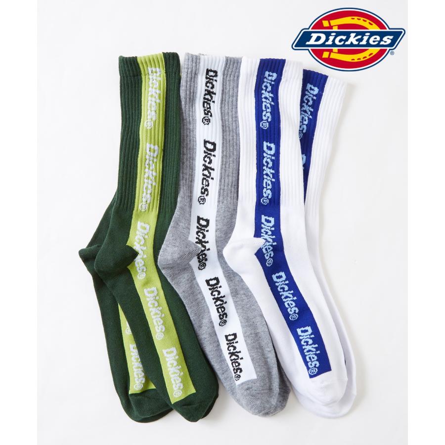 ソックス メンズ Dickies/ディッキーズ 3足セット テープロゴ スニーカーソックス ロング丈 靴下 くつした ブランド カジュアル ストリート スケーター | Dickies