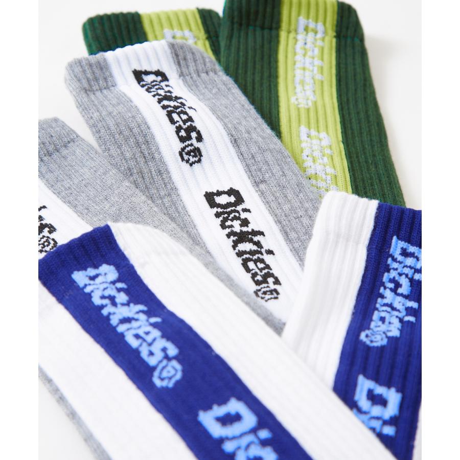 ソックス メンズ Dickies/ディッキーズ 3足セット テープロゴ スニーカーソックス ロング丈 靴下 くつした ブランド カジュアル ストリート スケーター | Dickies | 06