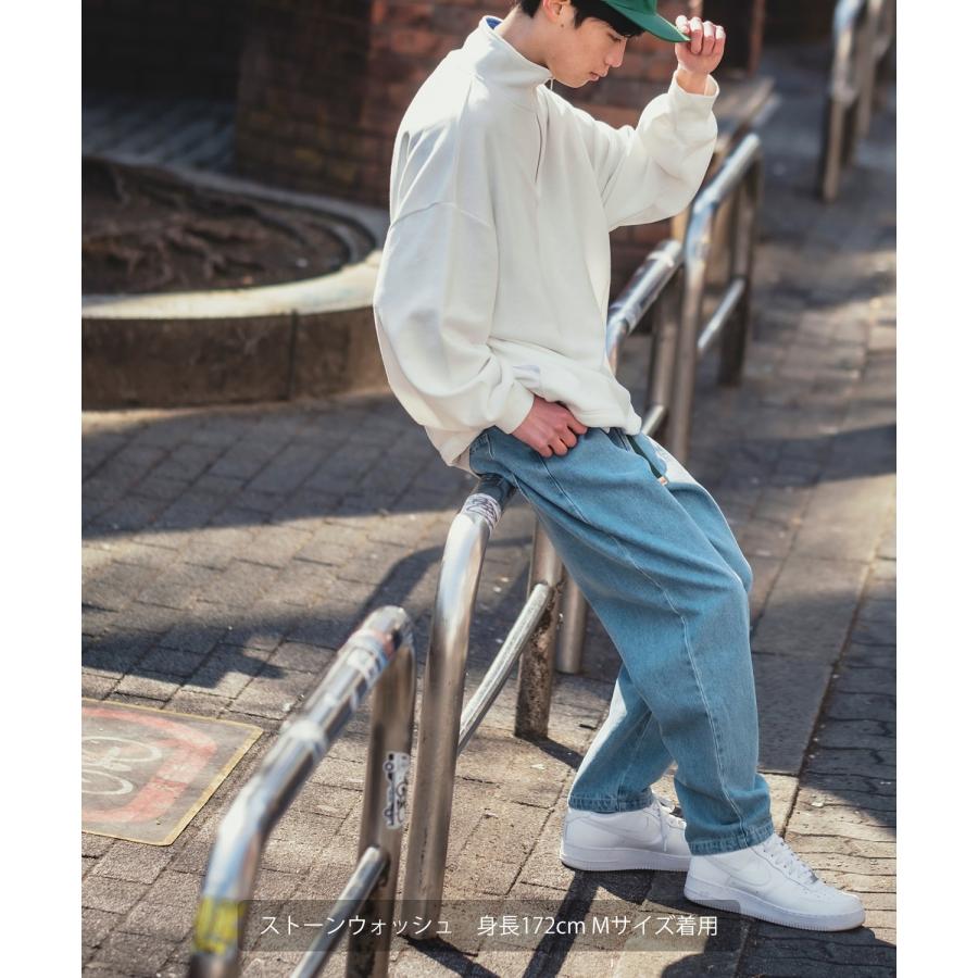 improves デニムパンツ メンズ テーパードパンツ ワイド improves デニムパンツ メンズ テーパードパンツ ワイド