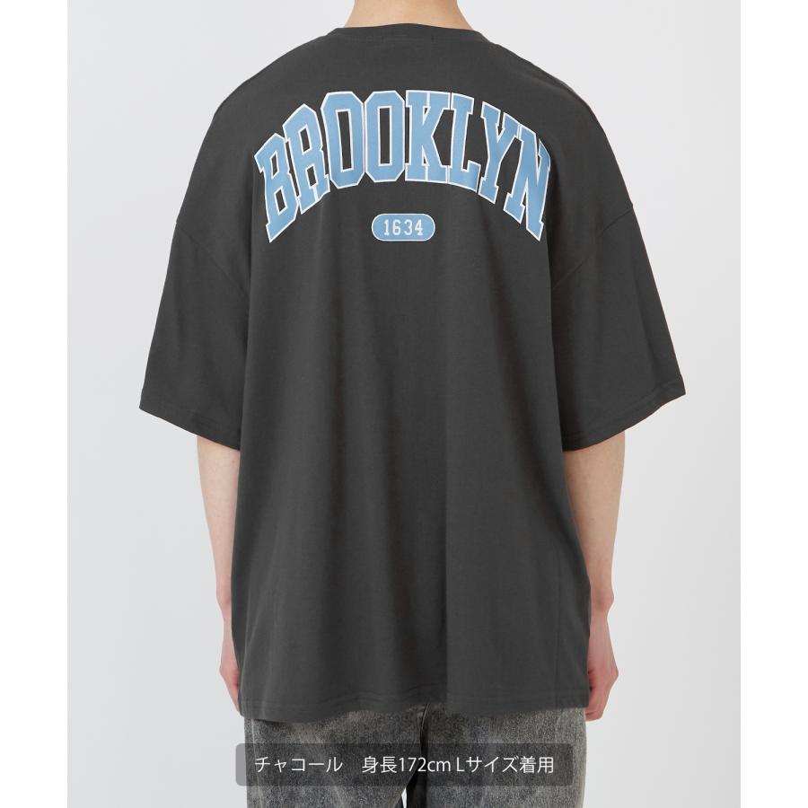 Tシャツ メンズ 半袖 カットソー カレッジロゴ プリント ビッグサイズ オーバーサイズ 古着MIX アメカジ ストリート カジュアル 韓国ファッション | improves | 08