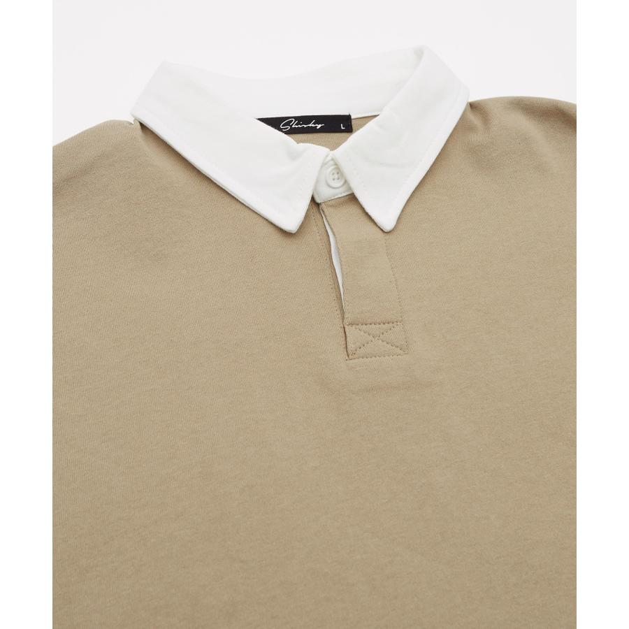 ポロシャツ メンズ USコットン アメリカ綿 半袖 無地 ラガーシャツ ビッグサイズ オーバーサイズ 古着MIX アメカジ ストリート スケーター カジュアル | improves | 18