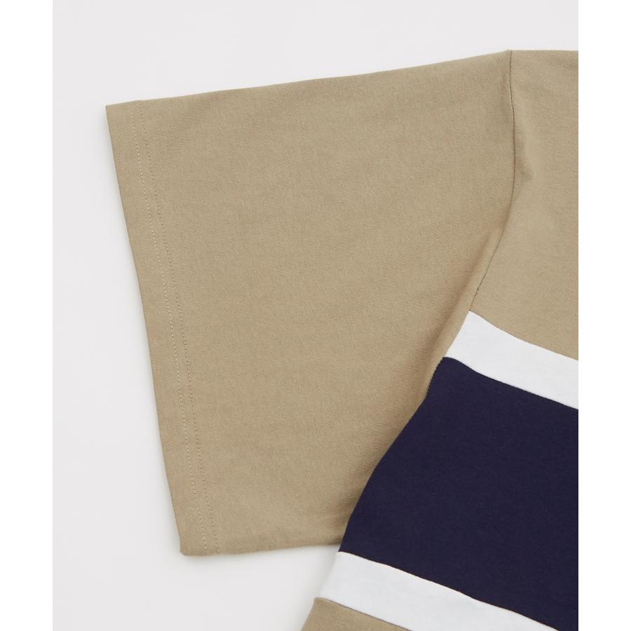 ポロシャツ メンズ USコットン アメリカ綿 切り替え ボーダー 半袖 無地 ラガーシャツ ビッグサイズ オーバーサイズ 古着MIX アメカジ ストリート | improves | 20