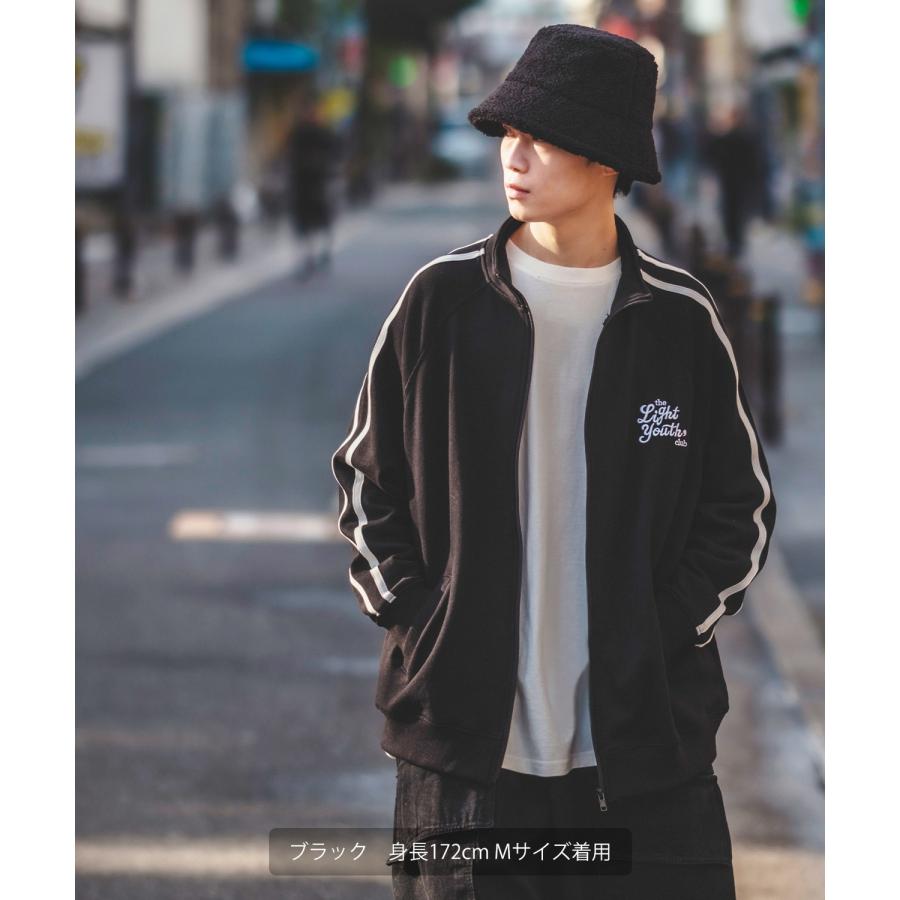 ジャケット メンズ バイカラー 刺しゅう ライントラック トレーニング 裏毛スウェット ブルゾン ジャンパー アウトドア ストリート レトロ アメカジ 古着MIX | improves | 13