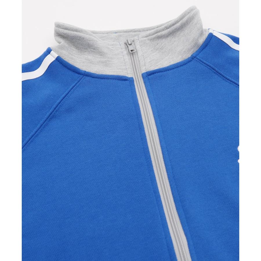 ジャケット メンズ バイカラー 刺しゅう ライントラック トレーニング 裏毛スウェット ブルゾン ジャンパー アウトドア ストリート レトロ アメカジ 古着MIX | improves | 18