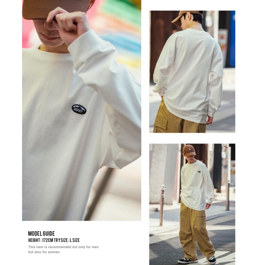 長袖Tシャツ メンズ GERRY ジェリー 別注ワンポイント ロンT カットソー バックプリント ワンポイント 刺しゅう アウトドア ストリート アメカジ 古着MIX | GERRY | 13