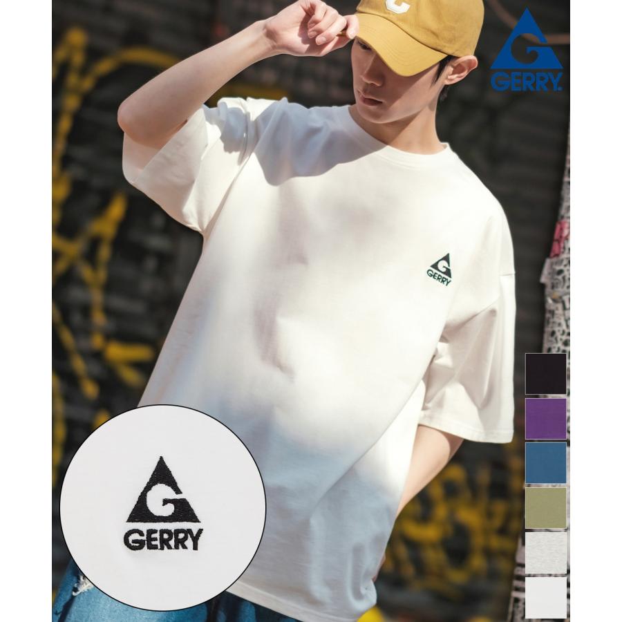 半袖Tシャツ メンズ GERRY ジェリー 別注ワンポイント ロンT カットソー バックプリント ワンポイント 刺しゅう アウトドア ストリート アメカジ 古着MIX | GERRY