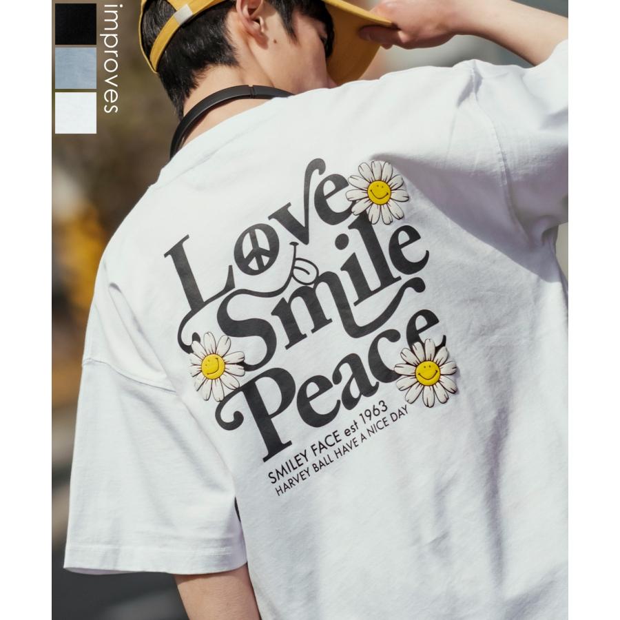 improves（インプローブス） 半袖Tシャツ メンズ SMILEY FACE