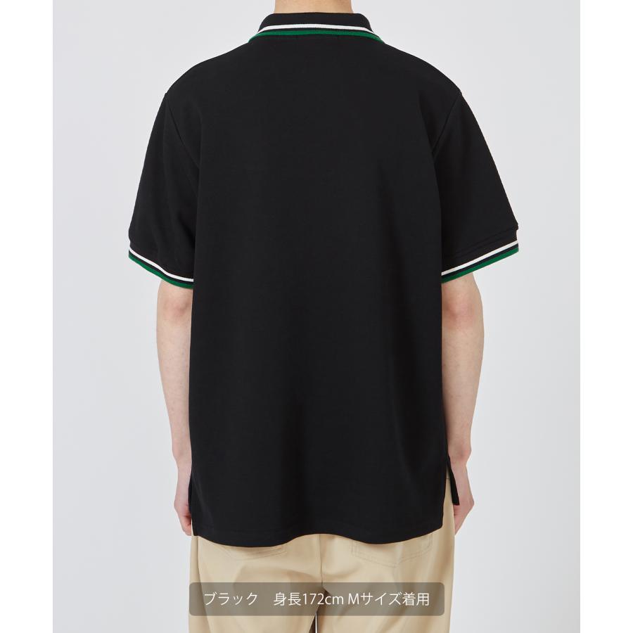 ポロシャツ メンズ 鹿の子 カノコ 半袖 ワンポイント エンブレム 刺しゅう 大きいサイズ シンプル ベーシック カジュアル ストリート お父さん | improves | 08