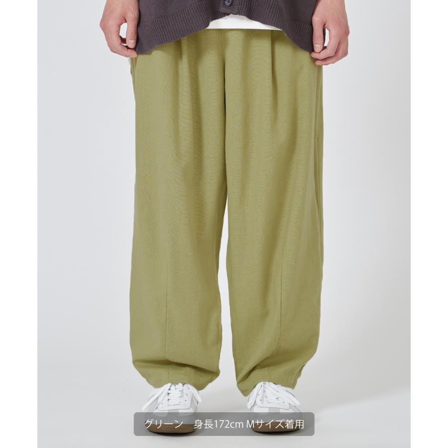 improves パンツ メンズ 綿麻 コットンリネン バルーン