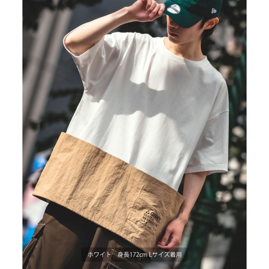 半袖Tシャツ メンズ GERRY ジェリー 別注 ポケット ポケT カットソー ワンポイント 刺しゅう ドローコード ユーティリティ アウトドア ストリート アメカジ｜improves｜08