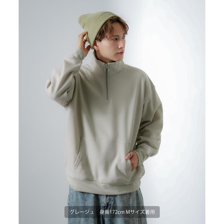 improves（インプローブス） トレーナー メンズ ハーフジップ コットン