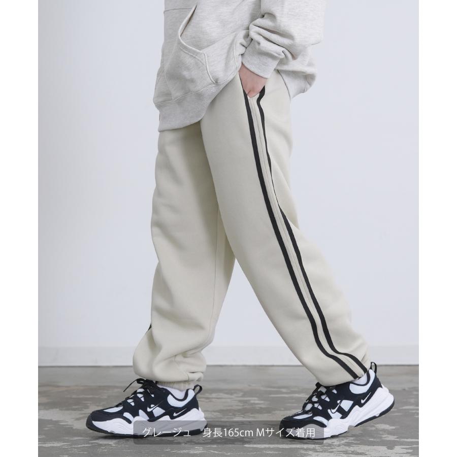ラインパンツ メンズ 裏起毛 スウェット イージーパンツ オーバーサイズ 大きめ アメカジ カジュアル ストリート シンプル スケーター 韓国ファッション | improves | 14