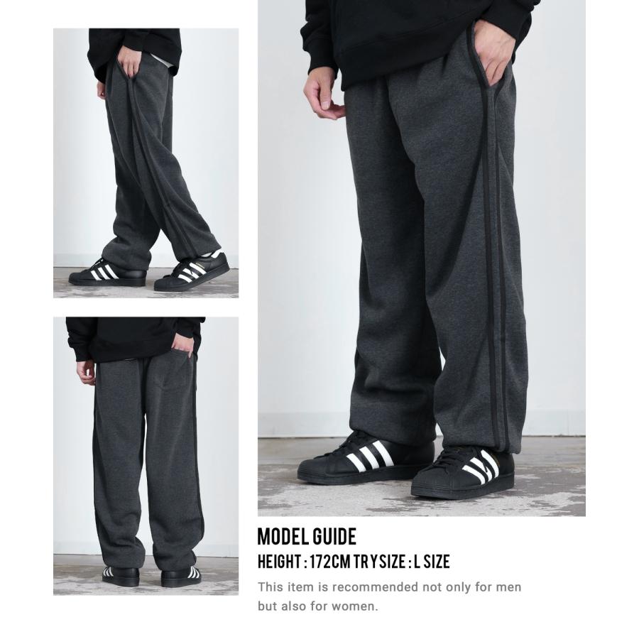 ラインパンツ メンズ 裏起毛 スウェット イージーパンツ オーバーサイズ 大きめ アメカジ カジュアル ストリート シンプル スケーター 韓国ファッション | improves | 09