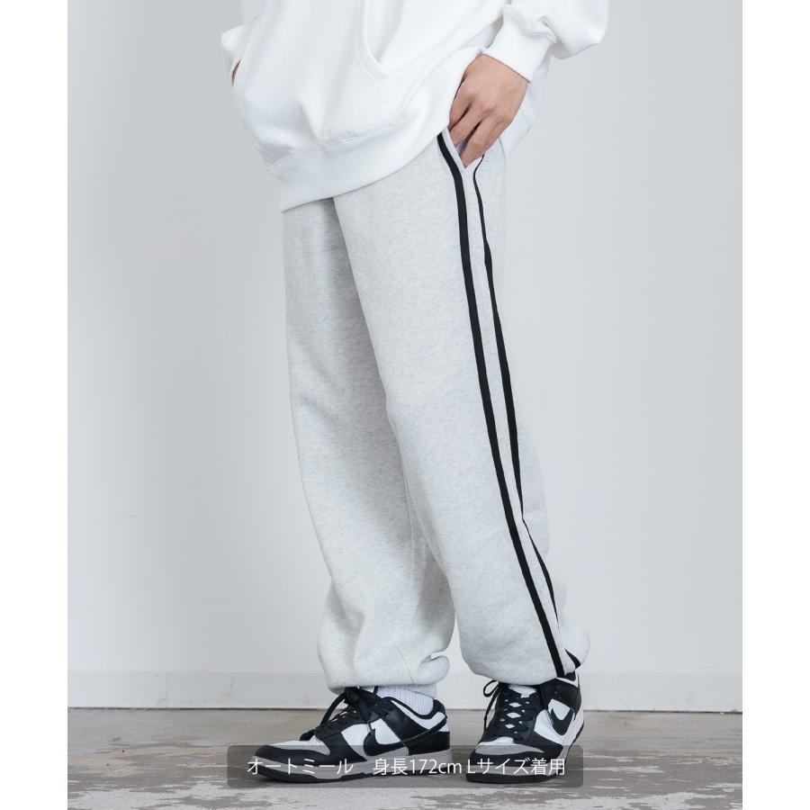 ラインパンツ メンズ 裏起毛 スウェット イージーパンツ オーバーサイズ 大きめ アメカジ カジュアル ストリート シンプル スケーター 韓国ファッション | improves | 11