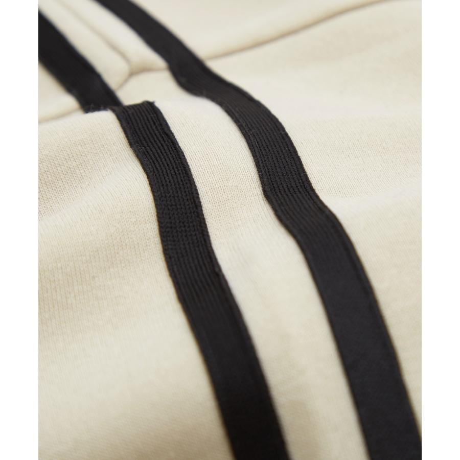 トレーナー メンズ 裏起毛 ライン袖 ハーフジップ ワンポイント ロゴ 刺しゅう 大きいサイズ オーバーサイズ ストリート カジュアル 古着MIX レトロ 韓国 | improves | 23