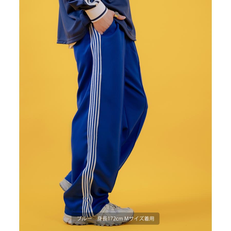 ジャージパンツ メンズ ワイドパンツ イージーパンツ センタープレス ピンタック 大きいサイズ ゆったり 古着MIX アメカジ ストリート スケーター カジュアル | improves | 18