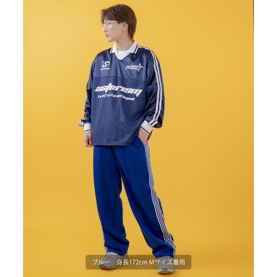 ジャージパンツ メンズ ワイドパンツ イージーパンツ センタープレス ピンタック 大きいサイズ ゆったり 古着MIX アメカジ ストリート スケーター カジュアル | improves | 20