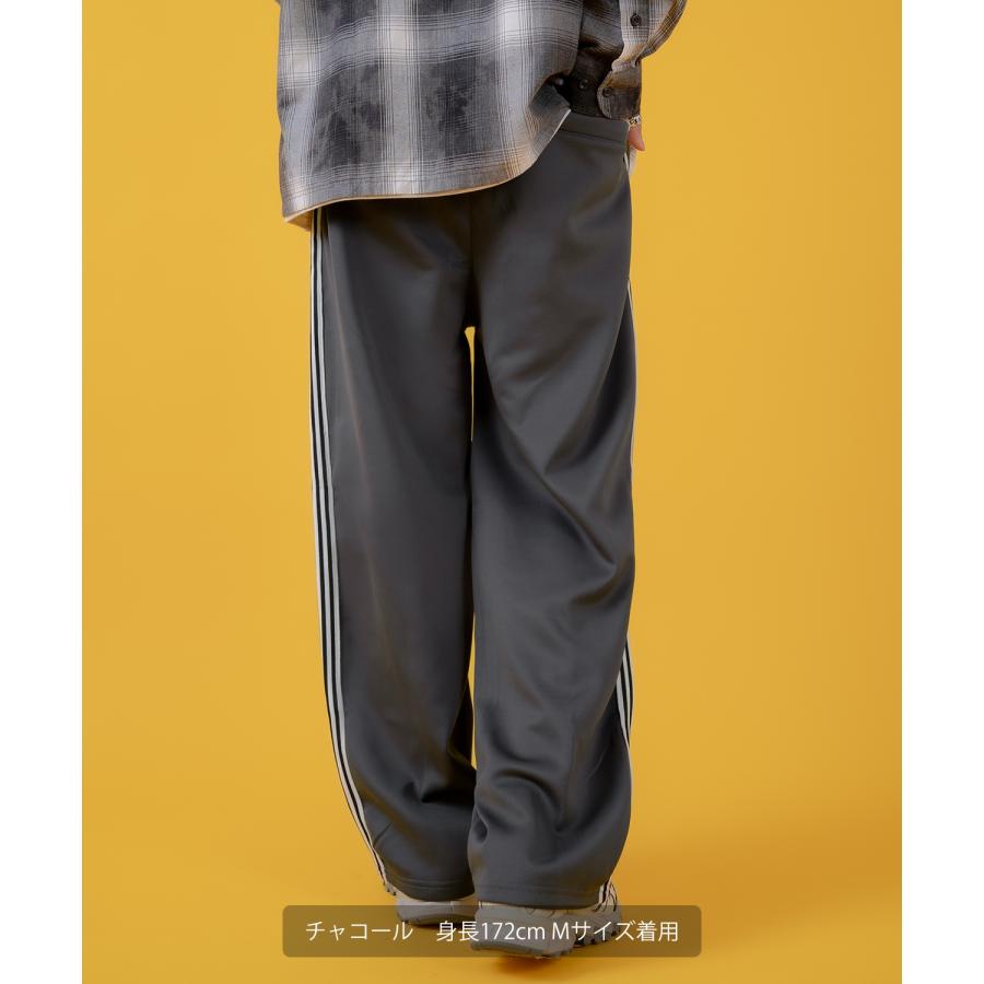 ジャージパンツ メンズ ワイドパンツ イージーパンツ センタープレス ピンタック 大きいサイズ ゆったり 古着MIX アメカジ ストリート スケーター カジュアル | improves | 07