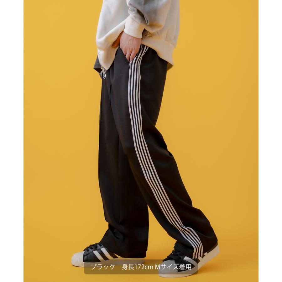 ジャージパンツ メンズ ワイドパンツ イージーパンツ センタープレス ピンタック 大きいサイズ ゆったり 古着MIX アメカジ ストリート スケーター カジュアル | improves | 10