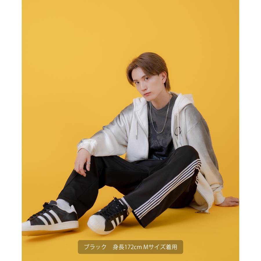 ジャージパンツ メンズ ワイドパンツ イージーパンツ センタープレス ピンタック 大きいサイズ ゆったり 古着MIX アメカジ ストリート スケーター カジュアル | improves | 12