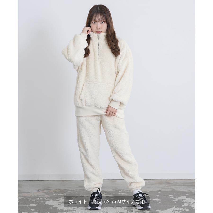 イージーパンツ メンズ ボア ジョガーパンツ リブパンツ ビッグサイズ オーバーサイズ 古着MIX アメカジ ストリート スケーター カジュアル ルームウェア | improves | 21