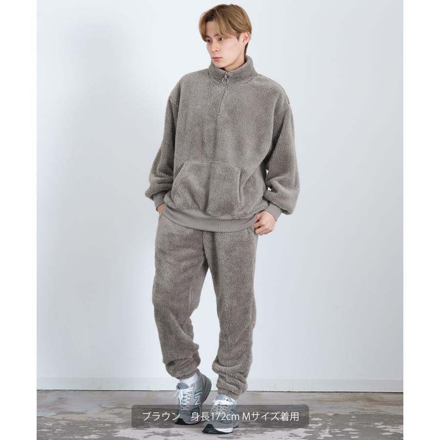 イージーパンツ メンズ ボア ジョガーパンツ リブパンツ ビッグサイズ オーバーサイズ 古着MIX アメカジ ストリート スケーター カジュアル ルームウェア | improves | 08