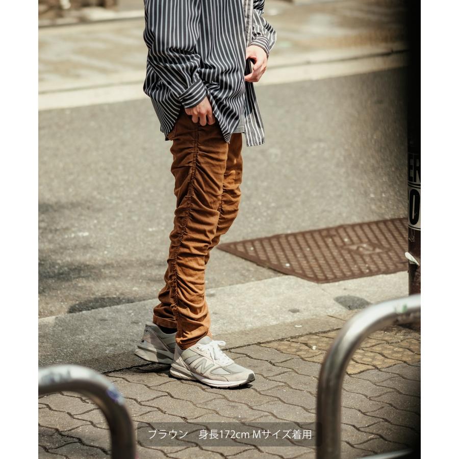 デニムパンツ メンズ スリムパンツ スキニー ストレッチ カラーデニム ジーンズ クシュクシュ 5P コットン ストリート アメカジ カジュアル 韓国ファッション | improves | 15