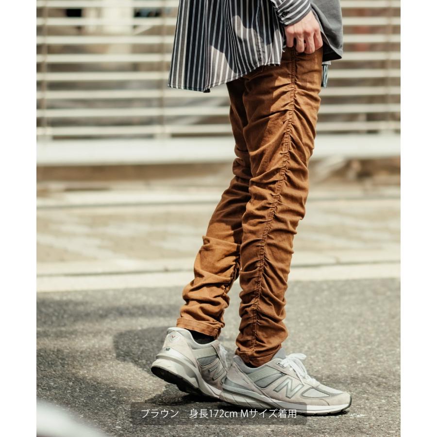 デニムパンツ メンズ スリムパンツ スキニー ストレッチ カラーデニム ジーンズ クシュクシュ 5P コットン ストリート アメカジ カジュアル 韓国ファッション | improves | 16