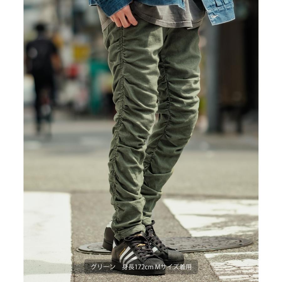 デニムパンツ メンズ スリムパンツ スキニー ストレッチ カラーデニム ジーンズ クシュクシュ 5P コットン ストリート アメカジ カジュアル 韓国ファッション | improves | 18