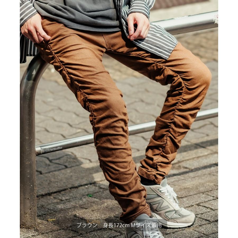 デニムパンツ メンズ スリムパンツ スキニー ストレッチ カラーデニム ジーンズ クシュクシュ 5P コットン ストリート アメカジ カジュアル 韓国ファッション | improves | 13