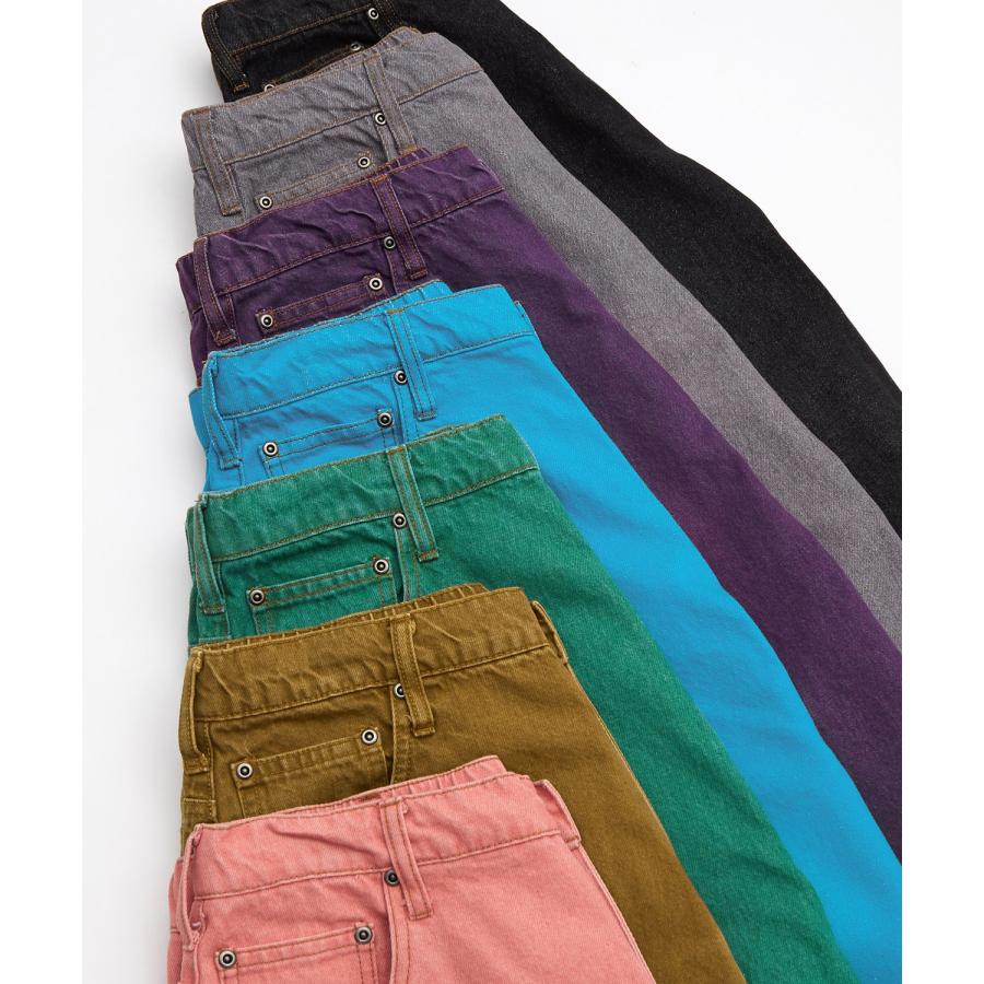 ワイドパンツ メンズ ワイドデニム カラーデニム ジーンズ バルーンシルエット コットン ストリート アメカジ カジュアル 韓国ファッション | improves | 24