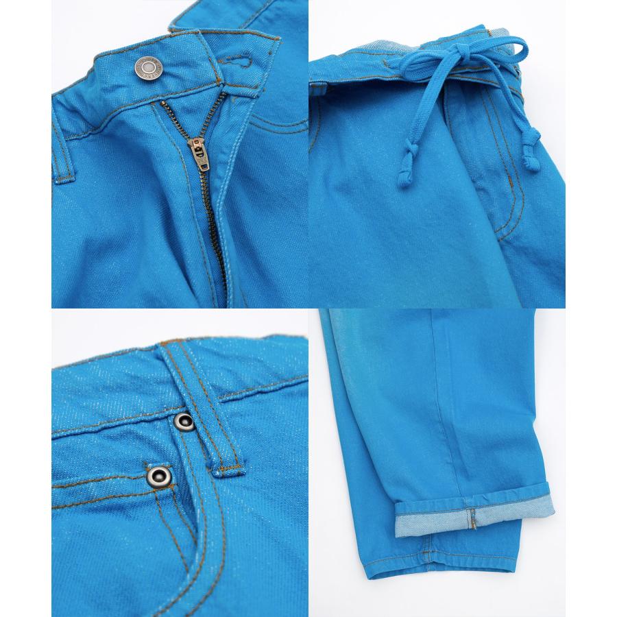 ワイドパンツ メンズ ワイドデニム カラーデニム ジーンズ バルーンシルエット コットン ストリート アメカジ カジュアル 韓国ファッション | improves | 26