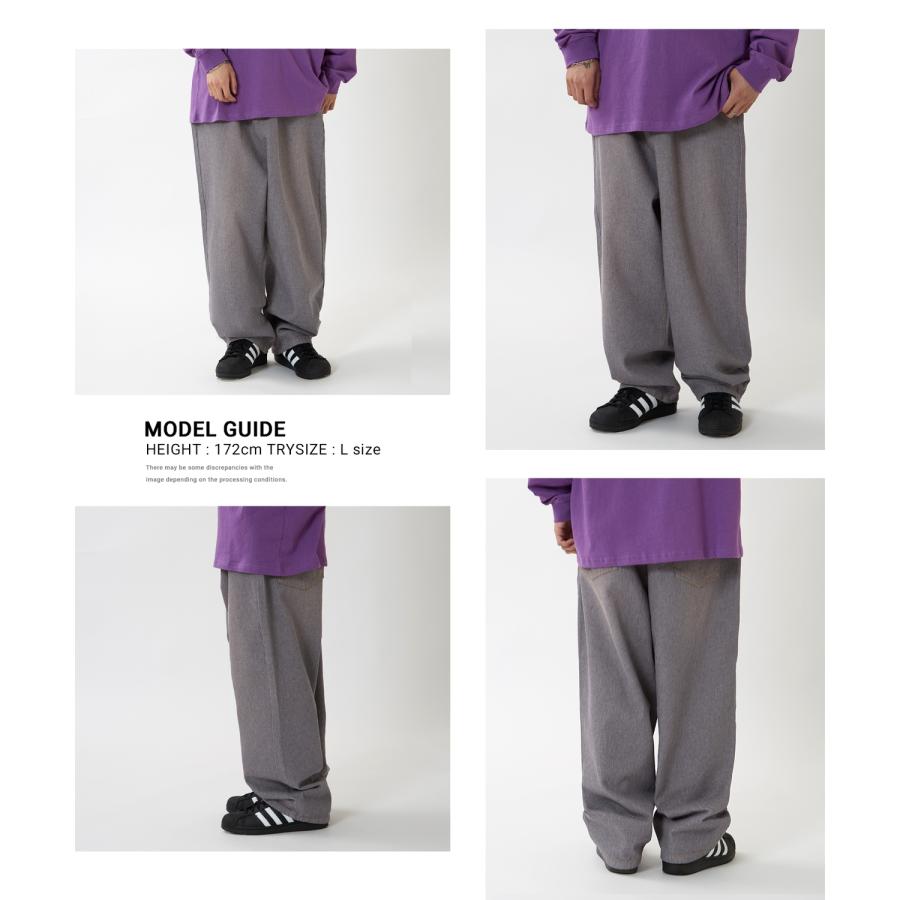 ワイドパンツ メンズ ワイドデニム カラーデニム ジーンズ バルーンシルエット コットン ストリート アメカジ カジュアル 韓国ファッション | improves | 13