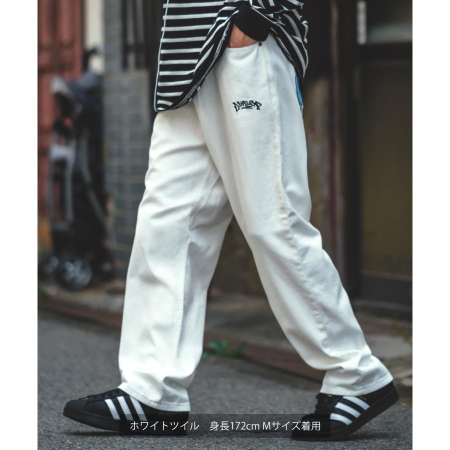 バギーパンツ メンズ ヒッププリント バックプリント ワイドパンツ デニム ツイル イージーパンツ ジーンズ タギング 大きめ アメカジ スケーター ストリート | improves | 13