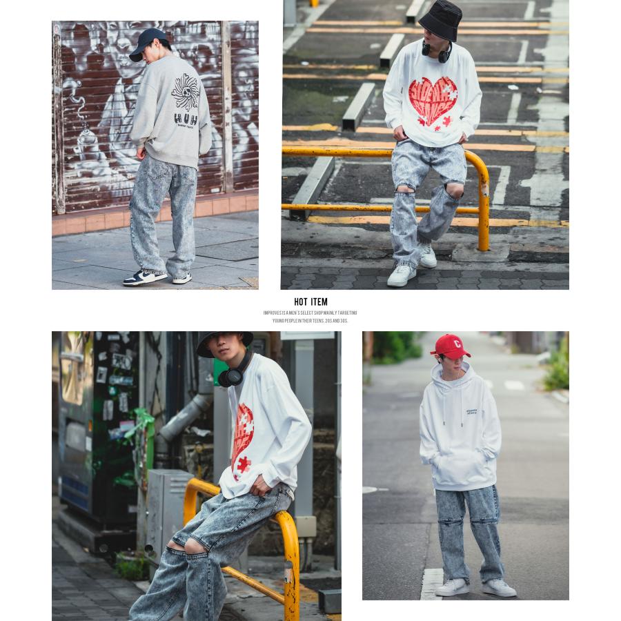 cvtvlist 1点物　バギーパンツ improves（インプローブス） バギーパンツ メンズ ケミカルウォッシュ