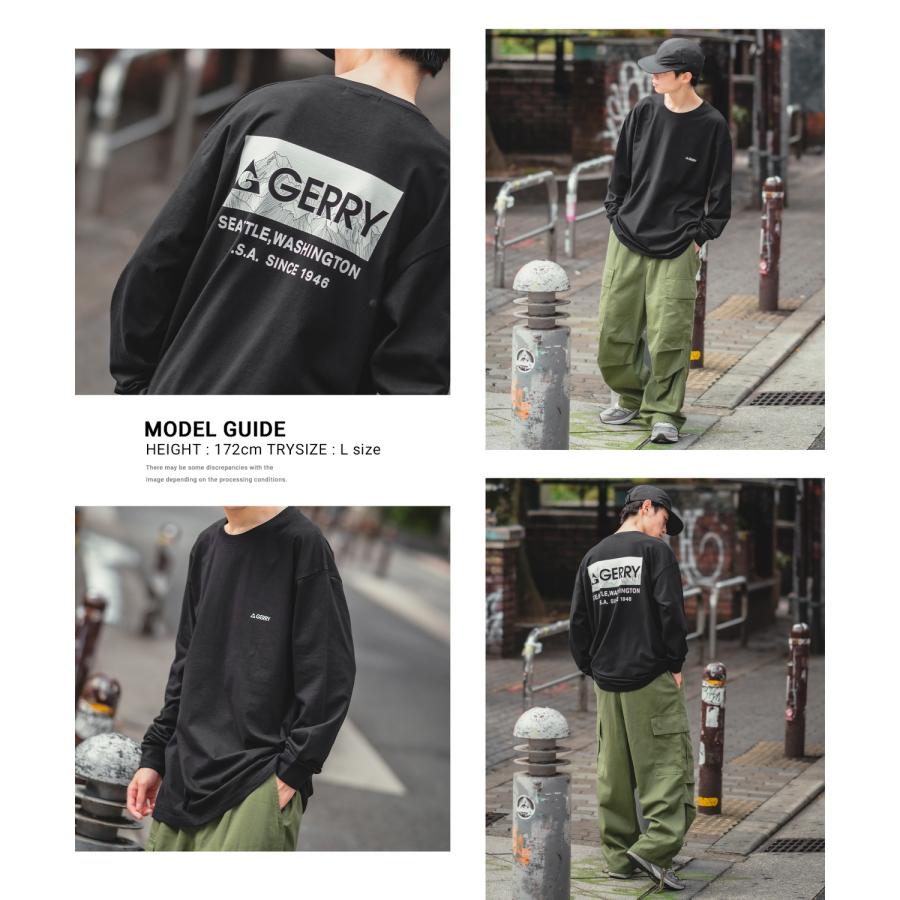 長袖Tシャツ メンズ GERRY ジェリー 別注ワンポイント ロンT カットソー バックプリント ワンポイント 刺しゅう アウトドア ストリート アメカジ 古着MIX | GERRY | 17